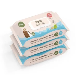 Allter 99 percent organic newborn wet wipes 3 pack bundle