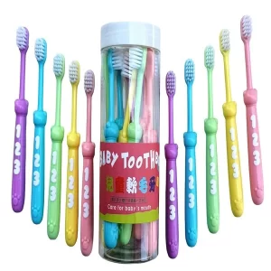 Vin 10 piece multicolor kids soft bristle toothbrush set