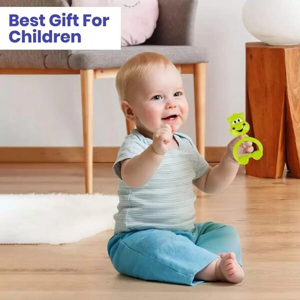 Storio Baby Products Toys 7 Pcs Rattle Set with Teathers for New Born Baby Gifts, Toy for Babies, Non-Toxic - Image 3