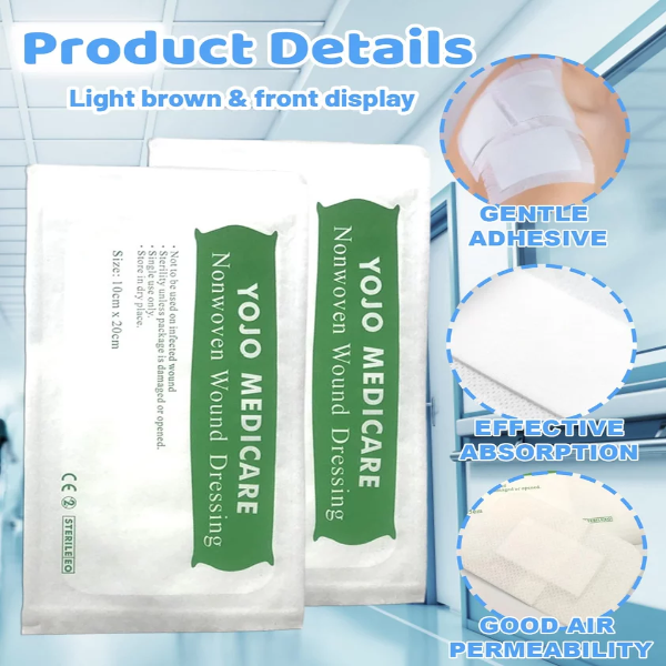 10 Pcs Bandages, Tape 3.93 * 7.87in Self-Adhesive Dressings, Breathable Bandage for Daily live, Versatile for Skin Protection, provide comfortable protection while allowing skin to breathe. - Image 2