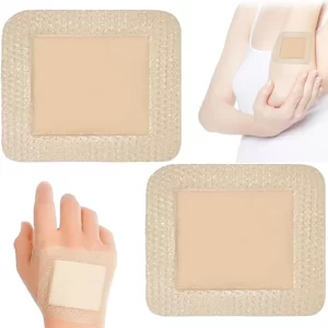 2PCS 10 * 10CM Bed Sore Patch, Bed Sore Dressing, Medical bedsore patch,10x10cm Silicone Gel Foam Dressing for Rehabilitation Care, Effective Bed Sore Dressing for Long-Term Bedridden Patients