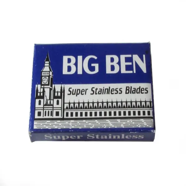 100 BIG BEN SUPER CHROME DOUBLE EDGE SAFETY RAZOR BLADES - Image 2
