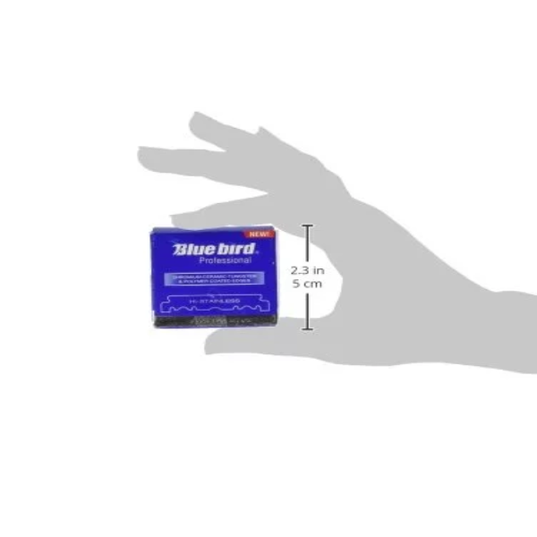 100 BLUEBIRD Single Edge Razor Blades for Barbers Hi-Stainless - Image 2