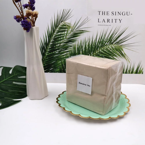 100% Compostable and Eco-friendly Bamboo Dinner Napkins Pack of 100 Perfect for Everyday Dinning, Beverages or Cocktail Disposable - Image 4