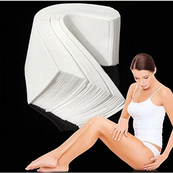 100Pcs Hair Removal Special Paper Removal Nonwoven Body Cloth Hair Pad Paper Strips Wax Salon Spa Leg H7 - Image 3