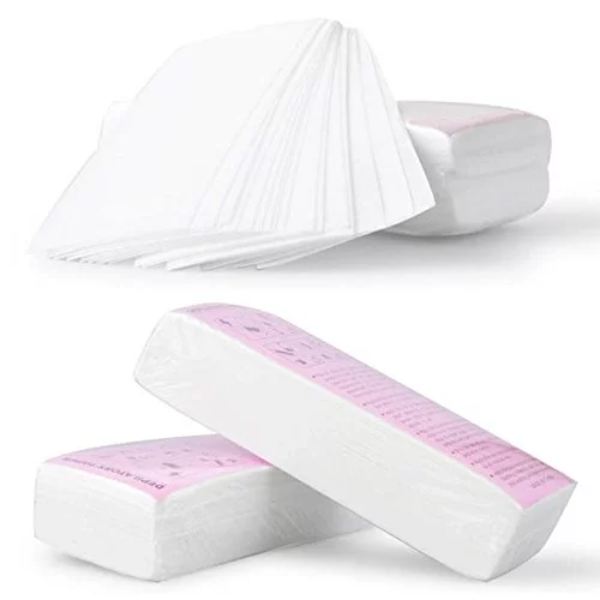 100Pcs Hair Removal Special Paper Removal Nonwoven Body Cloth Hair Pad Paper Strips Wax Salon Spa Leg H7 - Image 4