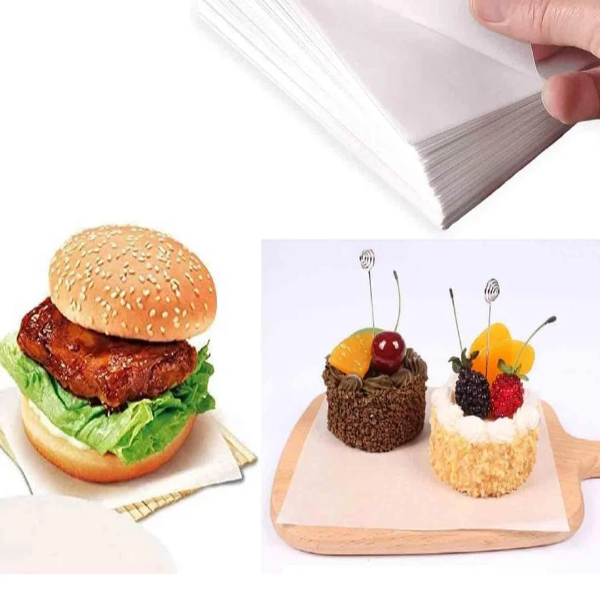 100 Chef Choice Wrapper Butter Paper Sheets for Food Packing & Wrapping,10 * 10 - Image 4