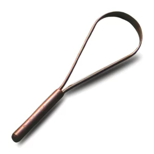 Premium 100% pure copper tongue cleaner scraper for zero-waste oral hygiene