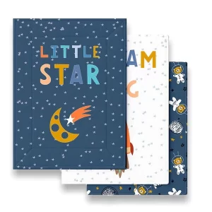 Tidy Sleep waterproof diaper changing mat in Little Star print.