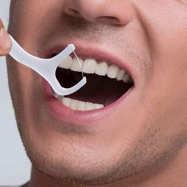 100Pcs Dental Floss Toothpicks Teeth Cleaning Flosses, Double Sided Tooth Picks Threads Tooth Flossing Tool Plastic Oral Care Tool for Kids & Adults - Image 4