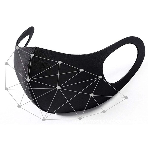 100% Cotton Face Mask || Reusable and Washable Face Masks Reusable Mask || Filter Mask Anti-Pollution Mask || Pack of 1 (Black) - Image 3