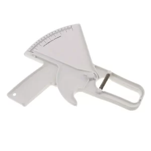 0-80mm Fat Tester Caliper With Tape Measure Diet Health Gym - White, as described