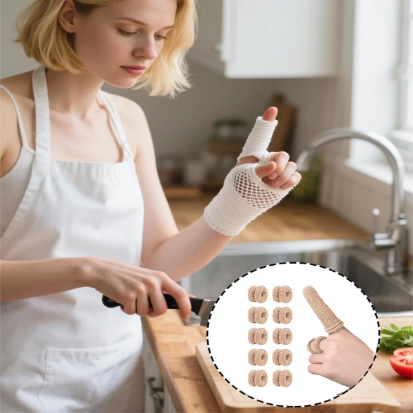 10PCS Finger Dressing, Finger Bandage for DIY Projects, Construction Work, Gardening, Cooking, Sculpting, Handles Finger Sprains and Swelling, Comfortable and Breathable - Image 4