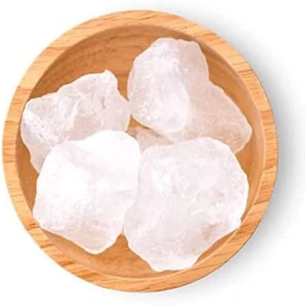 Natural white alum stone 400g pack pure fitkari crystals for aftershave and skincare