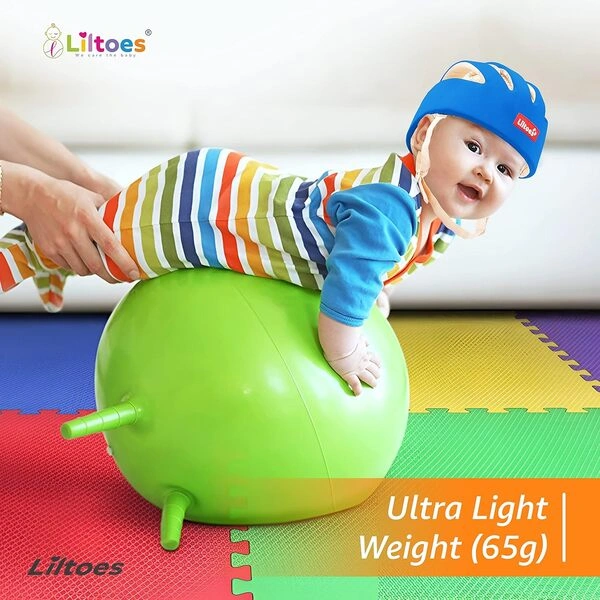 LILTOES Baby Head Protector for Safety of Kids 6M to 60M- Baby Safety Helmet with Proper Air Ventilation & Corner Guard Protection + Baby Kneepads for Crawling - Image 4