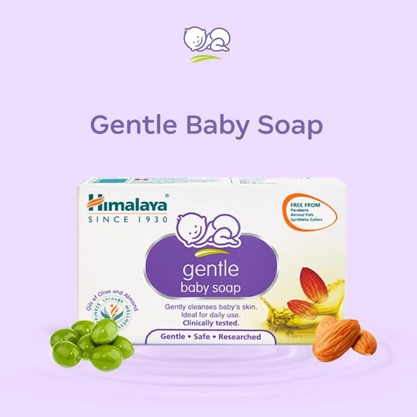 The gentle shampoo and moisturizing soap included in the Newborn Baby Gift Pack.