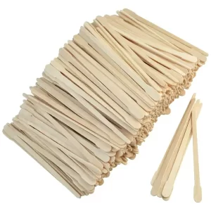 Bulk pack of 1000pcs small wooden wax spatulas for detailed facial waxing.