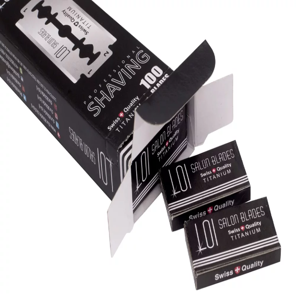 100 Loi Titanium Double Edge Razor Blades - Image 2