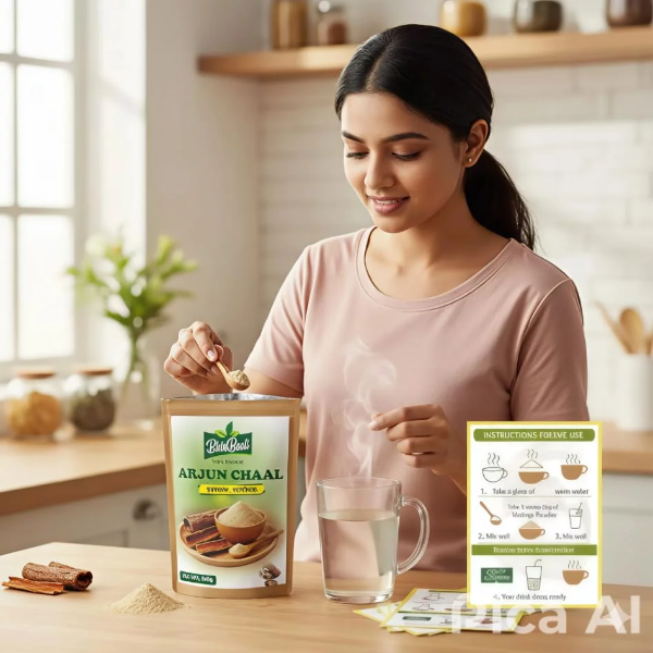 100% Natural Arjun Chaal Powder | Pure Herbal Ayurvedic Supplement for Eating, Heart Health, control Blood Pressure, Purifies Blood, Antioxidant, Increases Strength & Immunity 200g Pack - Image 3