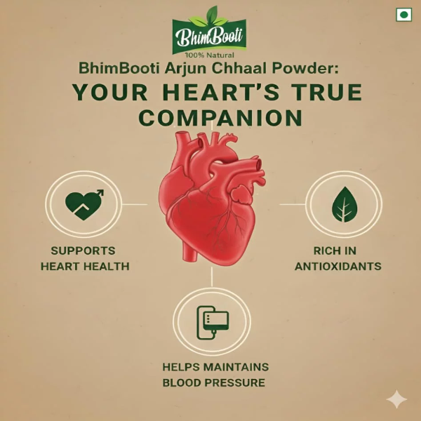 100% Natural Arjun Chaal Powder | Pure Herbal Ayurvedic Supplement for Eating, Heart Health, control Blood Pressure, Purifies Blood, Antioxidant, Increases Strength & Immunity 200g Pack - Image 4