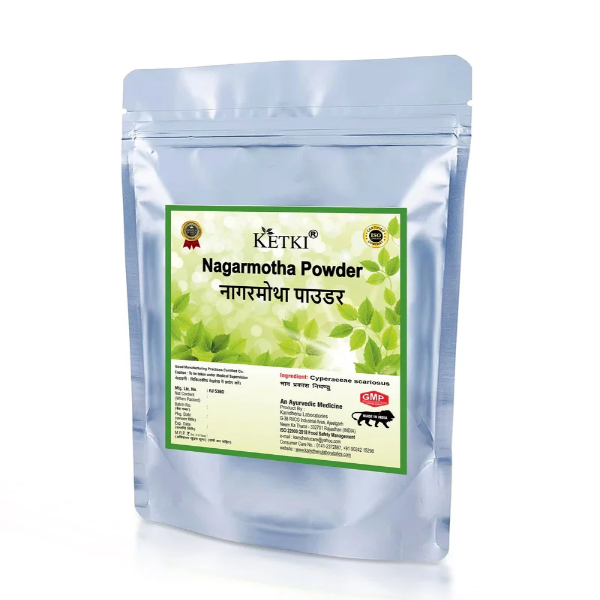 100% Natural Ketki Nagarmotha Powder - Pack of 1, 250gm | Ayurvedic Remedy for Digestive Health and Detox | Chakranksha | Nagaramothaya | Motha | Mushkezamin | Korai | Muthakasu | Purple nutsedge | - Image 2