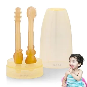 PANCA silicone infant oral hygiene kit with protective storage case