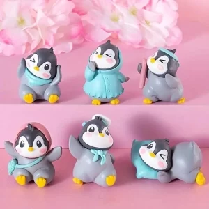Cute penguin miniature figurine in premium polyresin