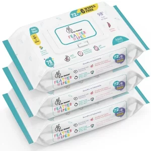 R for Rabbit Feather pure aqua sensitive skin baby wipes 3 pack