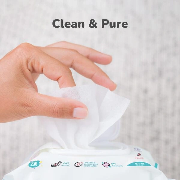 R for Rabbit Feather 234 Baby Wet Wipes for new born Combo Pack of 3 - Image 4