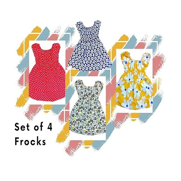 Baby Girl Regular Frock Pack of 4 - Image 2