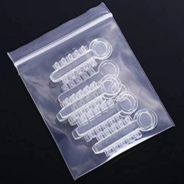 100Pcs Orthodontic Rotation Wedges Ligature Rotary Pad Dental Elastic Rubber Bands (Clear) - Image 4