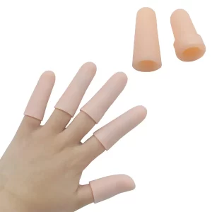 (20PCS) Gel Finger Sleeves,Finger Support,Silicones Finger Protectors *Waterproof* Finger Cots Great for Finger Craking,Finger Trigger.