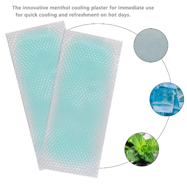 20 Sheet Small Cooling Gel Patches,Cooling Forehead Strips,Cool Gel Pads,Relieve Headache Toothache Pain Muscle Ache Drowsiness Fatigue Sunstroke Tired Eyes Mint - Image 4