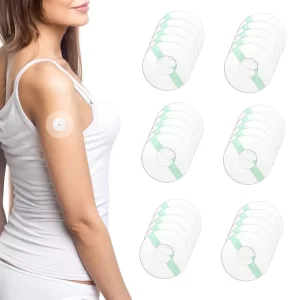 30Pcs Freestyle Sensor Sticker Patch Self Adhesive Patches,Fix Your Sensor On Arm, Breatheable Waterproof Sensor Patches-Transparent (M, 30, count)