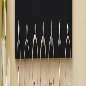 7 hook wooden key holder wall organizer in brown