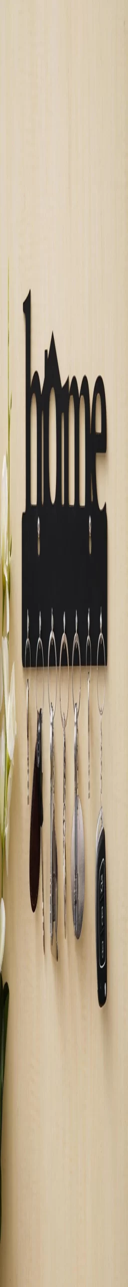 7 hook wooden key holder wall organizer in brown