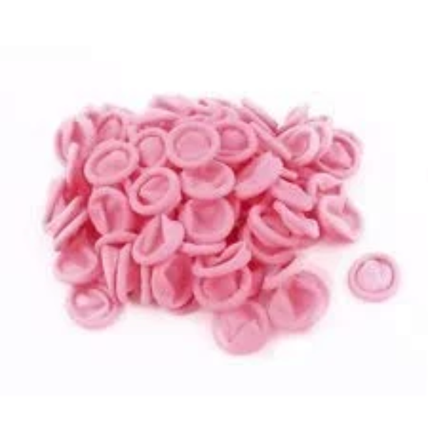 Aadvay Enterprises Pack of 20 Pcs Anti-Static ESD Safe Rubber Gloves Latex Fingertip Protective Disposable Finger Cots 4 Mil Thick - Pink - Image 4