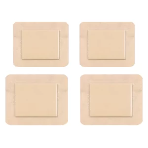 4 PCS Bed Sore Dressing, 7.5x7.5cm and 10x10cm Wound Care Pads for Pressure Ulcers, Elderly and Bedridden Patients, Post Care
