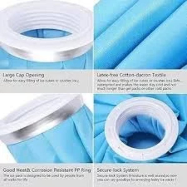 5 inch Hot & Water Bag Ice bag For Pain Relief Cold/First Aid Sports Injuries, Neck, Cold Therapy Bag Comes Leak-free Closure - Image 3