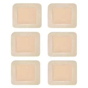 6PCS Hydrocolloid Bandage, Waterproof Dressing After Surgery for Bed Sore Care and Emergency Wound Dressing, Skin-Friendly and Gentle for Sensitive Skin, Home First Aid Essential