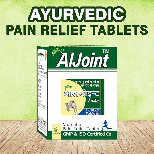 AMBIC Aljoint Pain Relief 120 Tablets - Pack of 2, Ayurvedic Pain Relief Oil for Joint Support Supplement, Muscular Pain, Rheumatoid Arthritis, Stiff Neck & Frozen Shoulder, Stronger Bones & Joints - Image 2