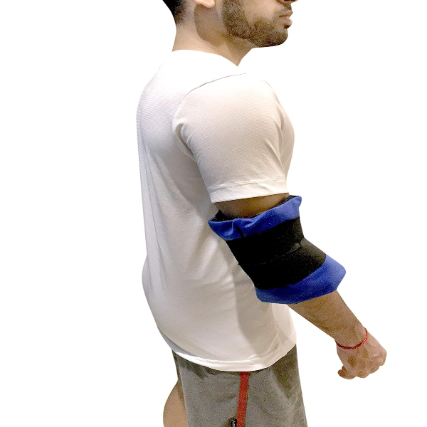 AMI Reusable Hot & Cold Gel Pack – Large Size, Soft & Flexible Pain Relief Ice Pack with Pouch & Belt, CE & ISO Certified, Blue/Navy Blue for Injury & Muscle Therapy - Image 3