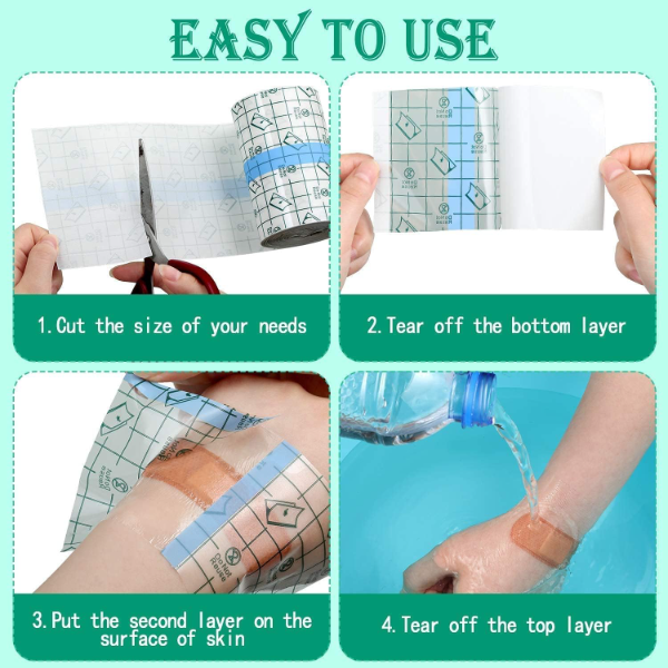 AARKRI SALES Waterproof Transparent Stretch Adhesive Bandage – Breathable, Hypoallergenic Dressing for Tattoo Healing, Wound Care & Injury Protection
Option 2 (More keyword-rich): - Image 3