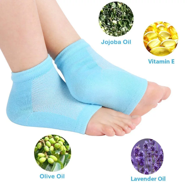 Aagna Pain Relief Open Toe Gel Pad Socks with Botanical Infusion for Men & Women - Image 3