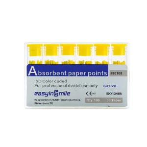 1Box Absorbent Paper Points Endodontic 02/04/06Tapper for Dental Endo Sterile Mixed Sizes (20# 0.6 Taper)