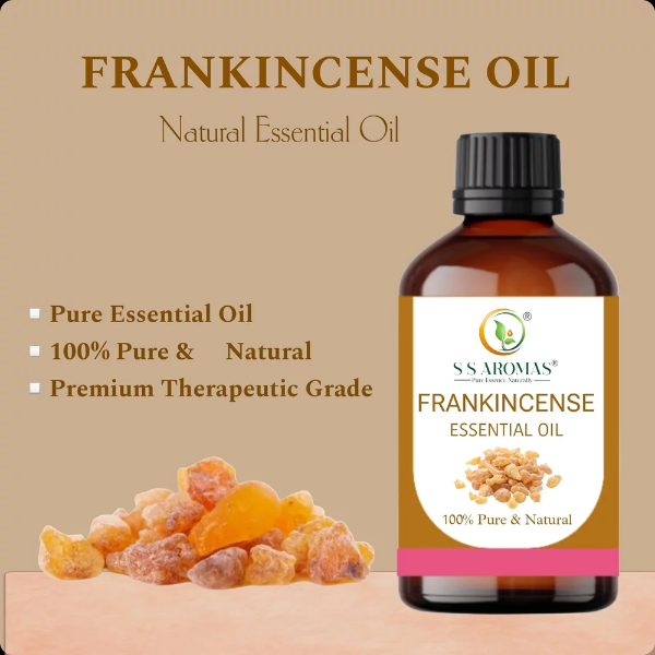 100% Pure Frankincense Essential Oil Therapeutic Grade | Natural Aromatherapy Oil for Skin, Diffuser, Stress Relief & Meditation Undiluted Boswellia Serrata Oil 50 ML. By S S AROMAS - Image 4