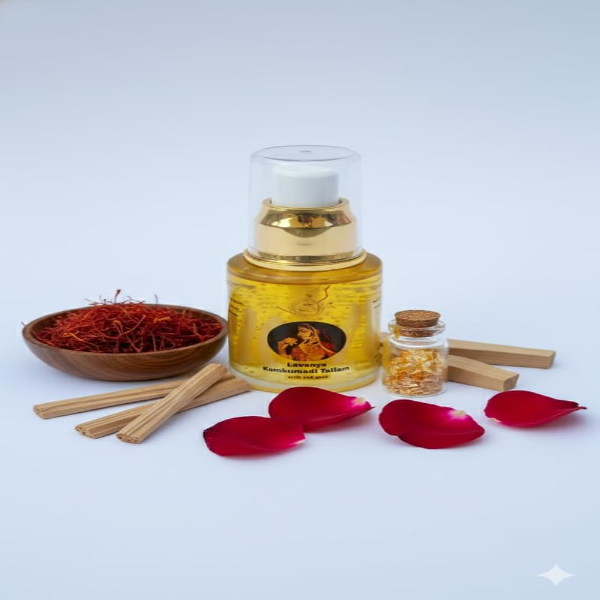 Kumkumadi Tailam Ayurvedic Facial Oil Radiant Skin Natural Brightening 30ml - Image 2