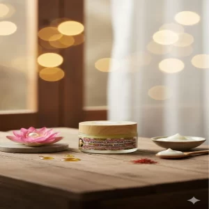 Shata Dhauta Ghrita Ayurvedic Moisturizing Cream 50g Glass Jar Deeply Moisturizing Soothing for Sensitive Skin