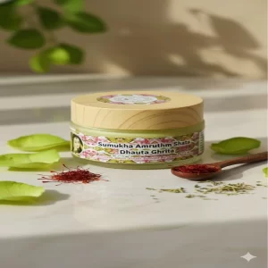 Shata Dhauta Ghrita Ayurvedic Moisturizing Cream PACK OF 2 Deeply Moisturize Soothe Sensitive Skin with Ayurvedic Ingredients