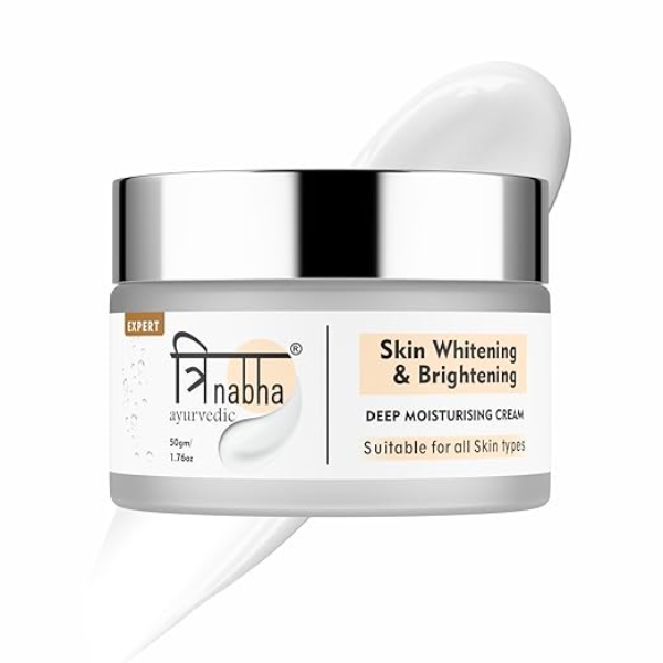 Ayurvedic Whitening Cream– 50g | Natural Skin Brightening & Spot Removal | Herbal Fairness Cream for Glowing, Radiant & Even Skin Tone for Men & Women.